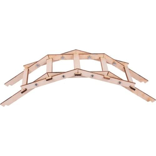 Wood Montessori DIY Wood Bailey Bridge Kit, Physics Experiment Assembly Model