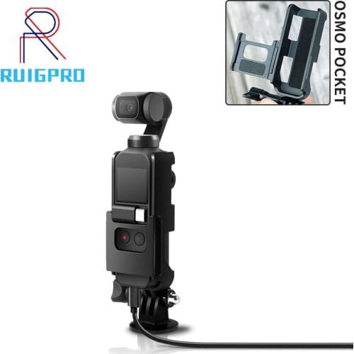 Mount Bracket Holder with 1/4 Screw for DJI Osmo Pocket Camera interface & Action Cam Mount for Tripod Selfie Stick Bicycle