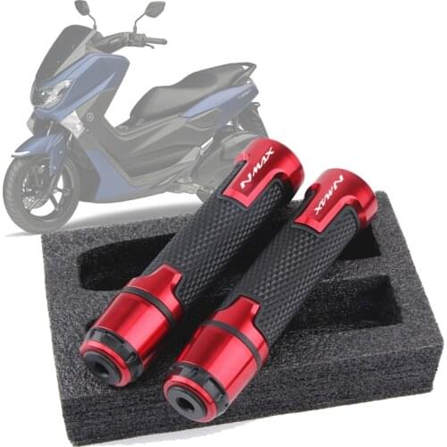 For yamaha NMAX N-MAX 125 150 CNC Street & Racing Moto Racing Grips Motorcycle Handle and ends Handlebar Grip LOGO NMAX
