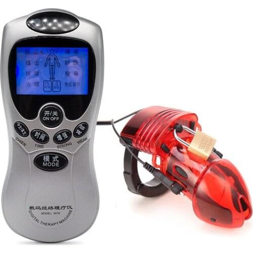 Electro Sex Shock Penis Cock Ring Intimate Goods For Men Male Chastity Cage Elektro Sex Toys Penis Sleeve Cockring anillo pene