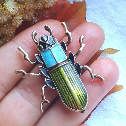 Enamel Pin Beetle Brooches For Women Men Kids Badge On A Backpack Gifts Insect Brooch Jewelry Wholesale Prices