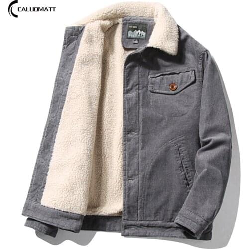 Fleece Thick Warm Jacket Mens 2021 New Fashion Autumn Winter Mens Warm Bomber Jackets Casual Coats Tops Male Outerwear M-5XL