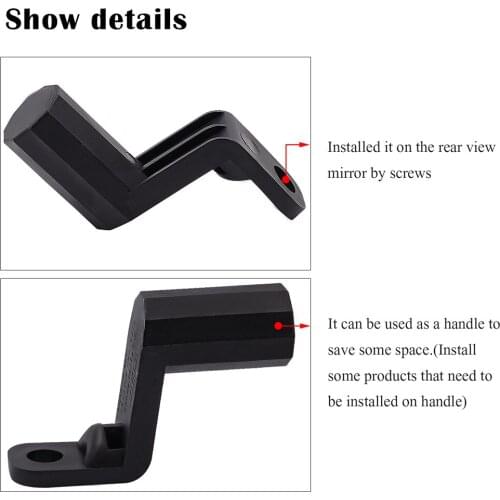 Motorcycle Rearview Mirror Extension Mount Bracket Holder for Motorbike Electric Cars ATVs Motorcycle Part Rearview Accessories