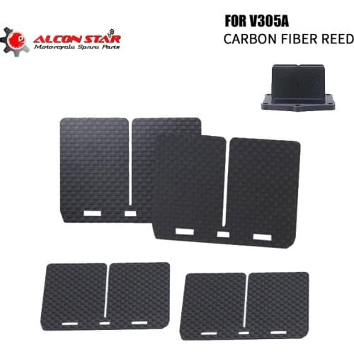 Alconstar V305A Carbon Fiber Reed Valve Petals For V305A HONDA CR250R 1986-2001 Reed Valve System Set Block CR 250 MX Racing