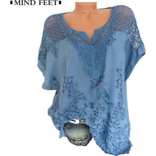 LIBERJOG Short Sleeve Blouses