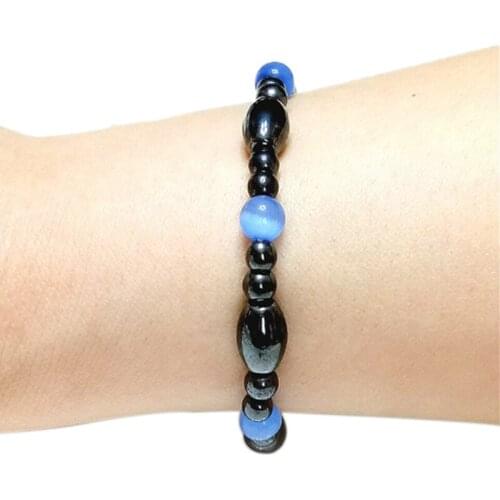Weight Loss Black Stone Bracelet Health Care Biomagnetism Magnetic Bracelet New
