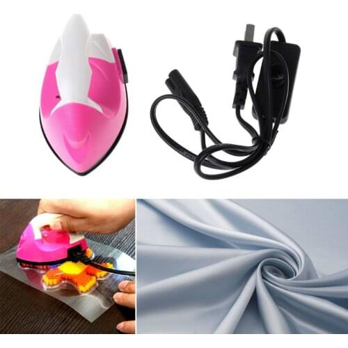 Mini DIY Eectric Iron Patchwork Quilt Image Map Special Cloth Folder Portable