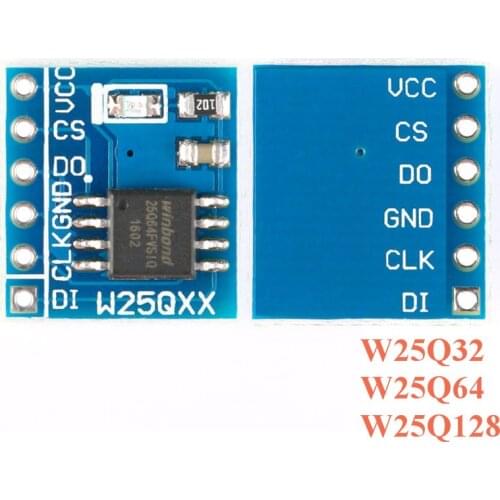 W25Q32 W25Q64 W25Q128 NorFlash Storage Module 32Mbit 64Mbit 128Mbit Flash Storage Control Module SPI Interface STM32 Code