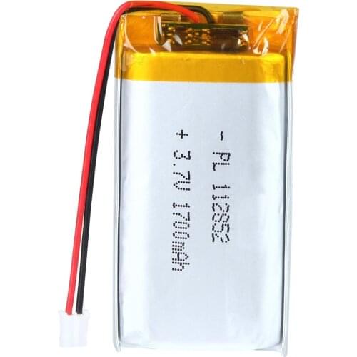 Mejuew 3.7V 1700mAh 112852 Rechargeable Lipo Battery with JST Connector