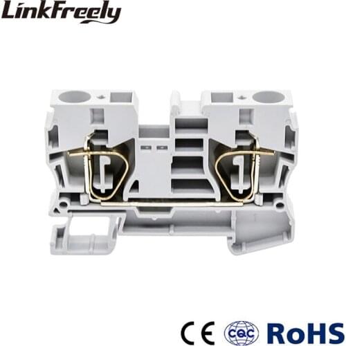 ST-10 10pcs 10mm^2 Plug-in Type Spring Electrical Wire Terminal Block Connector Wiring Faston Terminals Contact Terminantor