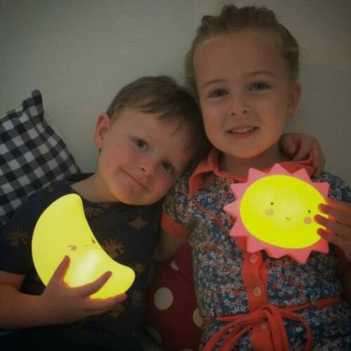LED Night Light Lamp Creative Bedroom Star Moon Appease Decoration Light Baby Lamp Bedside Room Bedroom Kiss Luminous Toy