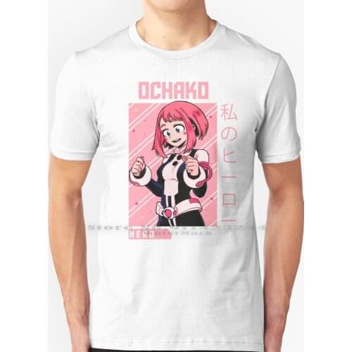 Uraraka Cute Shirt T Shirt 100% Pure Cotton Ochako Uraraka Anime Manga Japan Japanese Cute Vapoer Wave Vaper Weeb Kawai