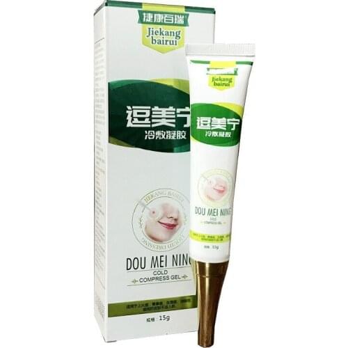 Jiekang Bairui female facial moisturizing care whitening effect funny cold compress gel 15g