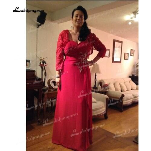 Sheath Spaghetti Straps Sleeveless with Beading Floor-Length Chiffon Lace Mother Of The Bride Dresses with Jacket Lakshmigown