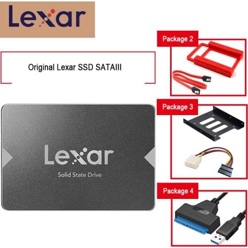 Lexar External Hard Drive 1TB 256GB 128GB disco duro solido externo hd notebook laptop Storage HDD 2.5" with bracket Sata cable