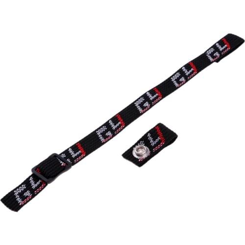 1 Pc Durable Nylon Webbing Sling Loop Replacement Chin Strap for Hockey Helmets Black