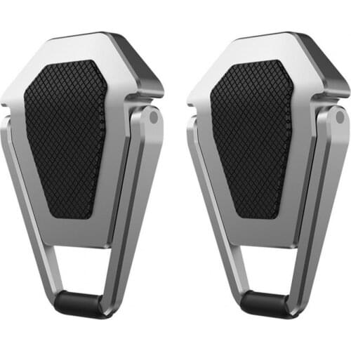 2Pcs Laptop Bracket Easy to Carry Heat Dissipation Shield Shape Mini Foldable Portable Computer Stand for Business
