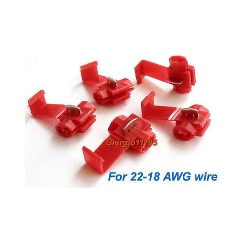 200pcs Scotch Lock Quick Splice 22-18AWG Wire Connector