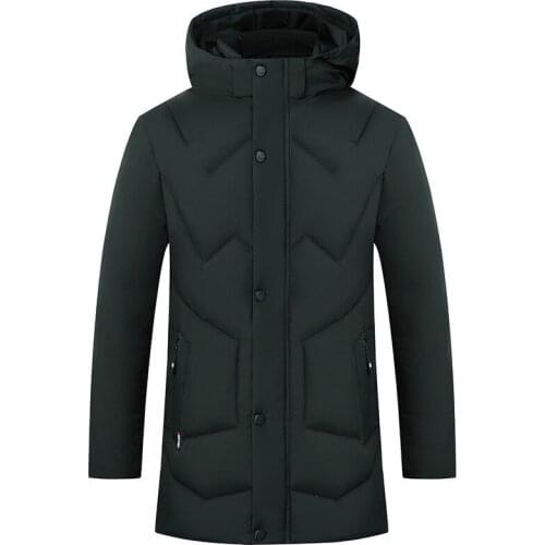 2019 Mens Hooded Warm Multi-pocket Coat Fashion New Men Casual Winter Thicken Down Cotton Cotton Clothing Male Plus Size 4XL