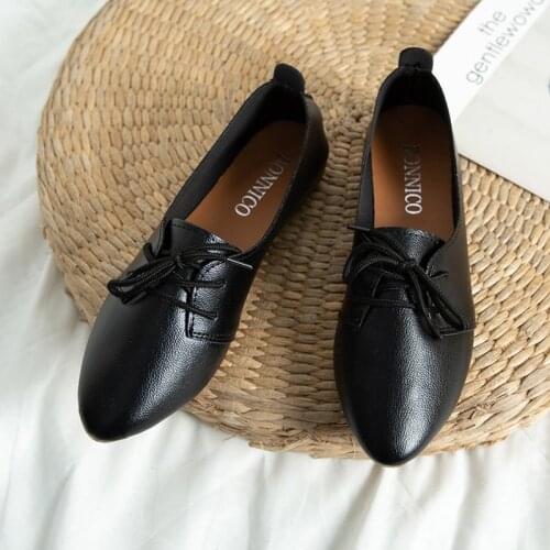 2021 comfortable ballet shoes womens flat shoes shoes for women leather flats