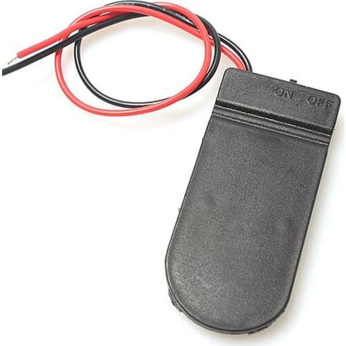 5Pcs CR2032 3V x2 Battery Storage Box Button Coin Cell Battery Socket Holder Case With ON/OFF Switch Battery Protection Cover