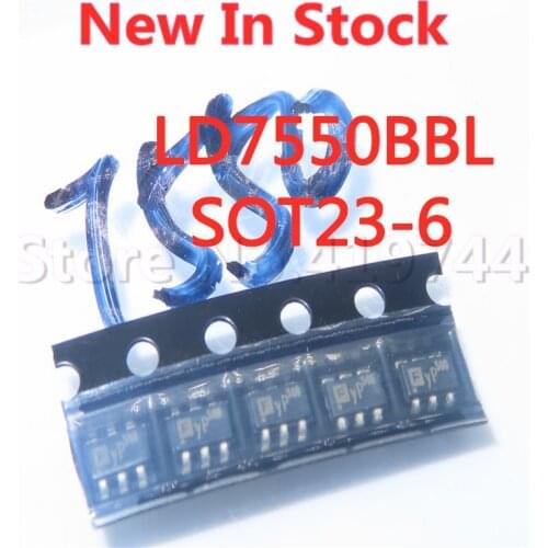 5PCS/LOT Quality 100% LD7550BBL LD7550B LD7550 SOT23-6 (silk screen 50B 50R) power chip In Stock New Original
