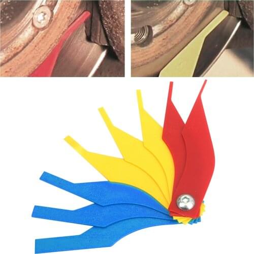 Automotive Brake Pad Thickness Gauge 2mm to 12mm Measure Ruler Tester Car Brake Diagnostic Tool Checking Wear On Brake Linings