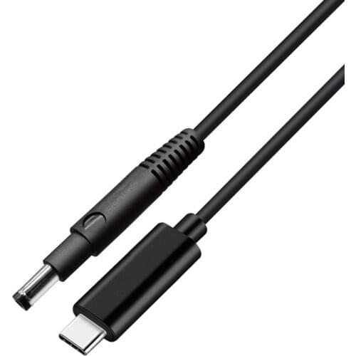 1.5M/4.9FT USB-C to DC notebook Power Charge Cable,Type-C male head to 4.8*1.7MM PD fast Charging line,65W