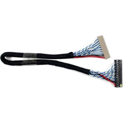 LCD Screen Cable DF14 20Pin 2ch 6bit LVDS Cable