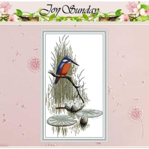 Birds By The River Counted Cross Stitch 11CT Printed 14CT Cross Stitch Sets Chinese Cross-stitch Kits Embroidery Needlework