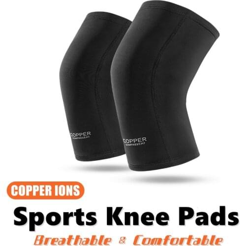 Knee Pads Summer Outdoor Sports Leggings Mens Breathable Cycling Basketball Leggings Copper Ion Fiber Pressurized Knee Pads
