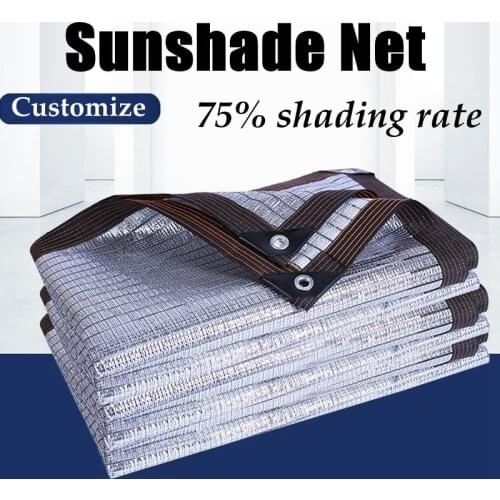 75% New Sun Shade Sails Aluminum Foil Sunshade Garden Car Shed Camping Sun Shading Net Sun Shade Sail Outdoor Sun Shelter Net