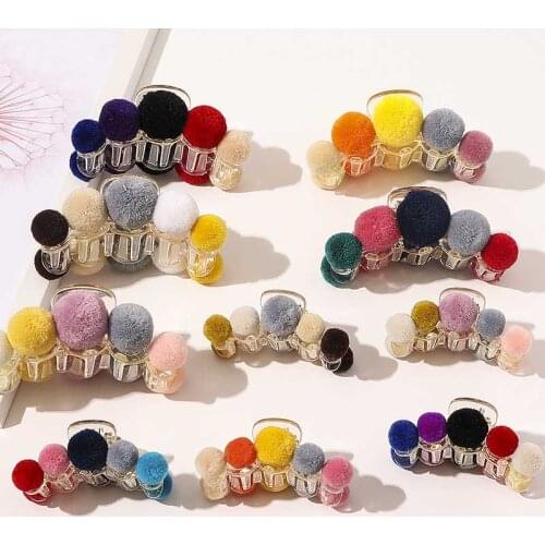 New Claw Clip For Women Tough Black Colored Ball Hair Claw Large Size Hair Clamps Claw Clip Crab For Hair Accessories For Hair