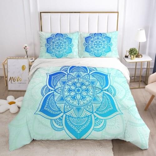 Customize 3D Bedding Sets Double King Size Duvet Cover Set Bohemia Quilt Case Pillowcases Bed Set Drop Ship