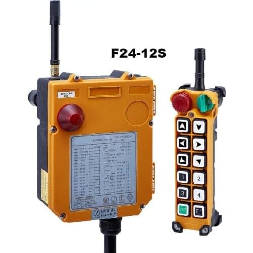 Supply F24-12S High Performance 12 Single Speed Button Keys Wireless Industrial Remote Controller