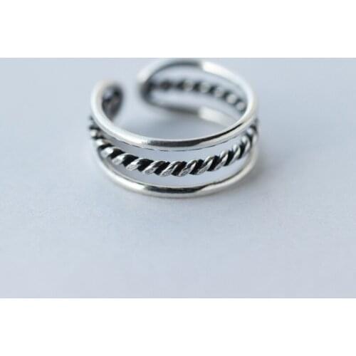 Exaggerated Personality Retro Chains Rings For Women Charm Engagement Rings Men Vintage Knuckle Finger Jewelry 2020