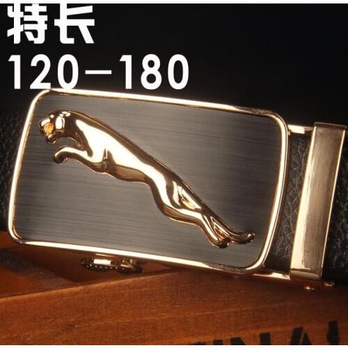 Mens Lengthened Comfort Click Belt Plus Size Leopard Belt Extra Long Belt Mens Hair Generation