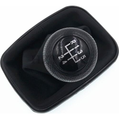 Free Shipping 5 Speed PU Leather Shifter Stick Gear Shift Knob With Dustproof Cover Speed For VW Golf GTi MK4 R32 Bora MK4 Jetta
