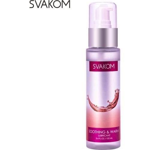 SVAKOM Warming Personal Lubricant Water Based Lube Natural Intimate Silky Safe Longlasting Passion Flavored Sex Lubricants 100ml
