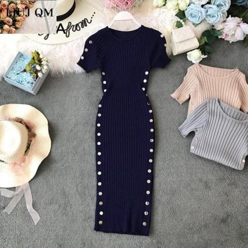 Летние платья на пуговицах Tcmycxjk China At AliExpress