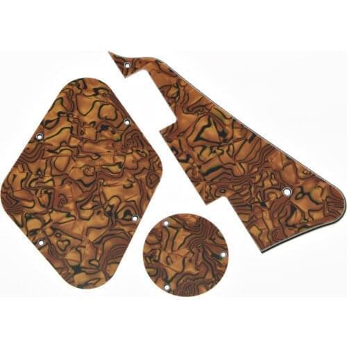 Tiger Stripe LP Pickguard & Back Plate Switch Cavity Cover for Epi LP