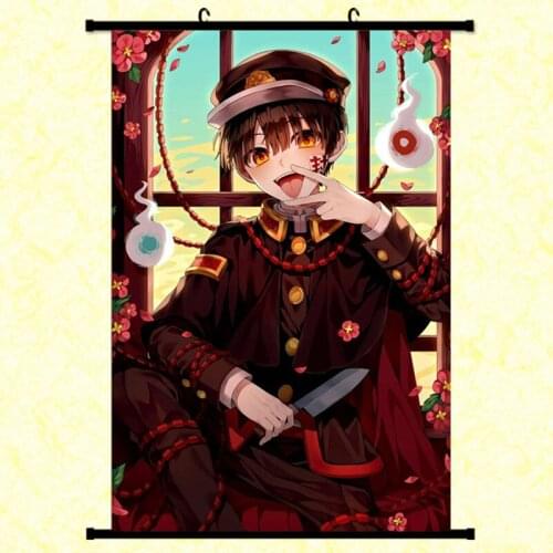 Toilet Bound Jibaku Shounen Hanako Kun Minamoto Anime Painting Fabric Wall Scroll poster cosplay Home Wall Decor Gifts