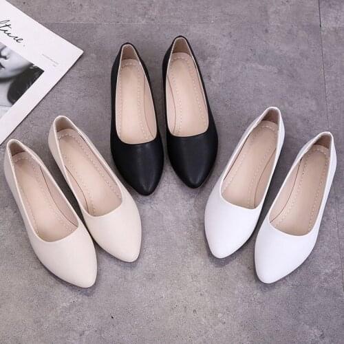 Women Spring Casual Single Flat Shoes Round Toe Oxford Shoes Female White PU Leather Flats Tenis De Mujer Female Shoes