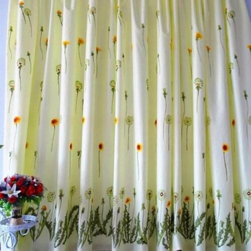 1pcs Simple Perforated Curtain Thin Section Shading Rate 40-70% Curtain Dormitory Room Household Curtain Printing Textile F8260