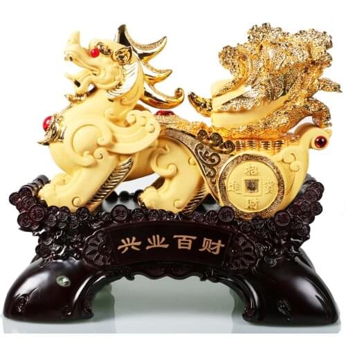 1 PCS RESIN XINGYE FORTUNE DECORATION SAND GOLD LIVING ROOM LIVING ROOM TV CABINET DECORATION LU724148