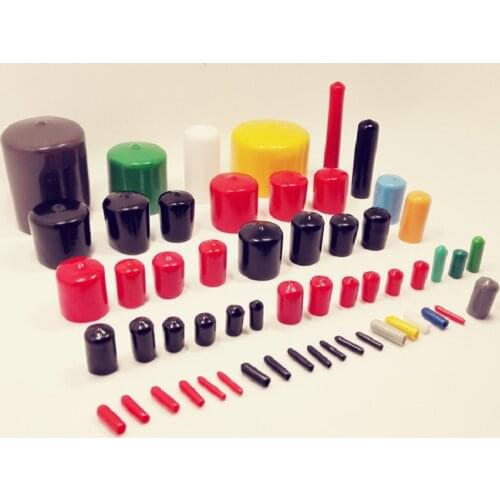 2mm to 30mm End cap PVC Plastic Cable wire thread cover vinyl End cap PVC rubber steel pole tube pipe protecting water