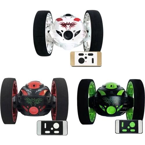 360° Rechargeable 2WD Stunt Rotating RC Vehicles Bounce Car 2.4G Toys