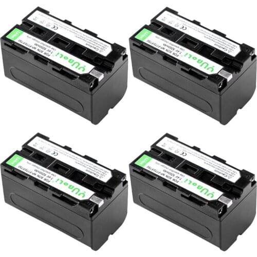 4pcs 5299mAH NP-F750 NP-F770 Li-ion Battery for Sony NP 770 f750 ccd-tr917 ccd-tr940 ccd-trv101 ccd-trv215 YONGNUO light