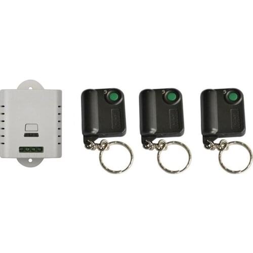 AC85V 110V 120V 220V 250V 1CH Remote Control Garage Door RF Wireless Remote Control Switch System 3X Transmitter +1 X Receiver