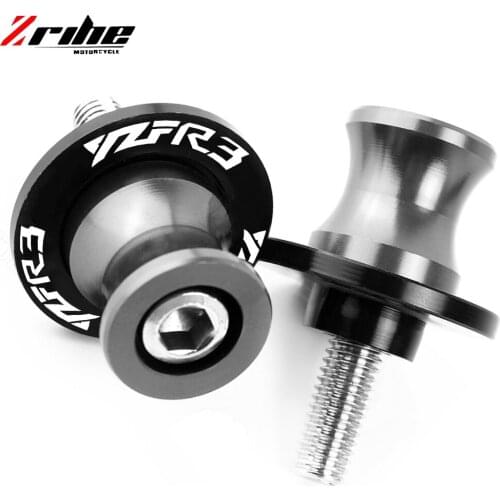 6MM Motorcycle accessories Swingarm Spools slider stand screws For YAMAHA R3 YZF R3 YZF-R3 MT-03 YZFR3 2015 2016 2017 2018 2019